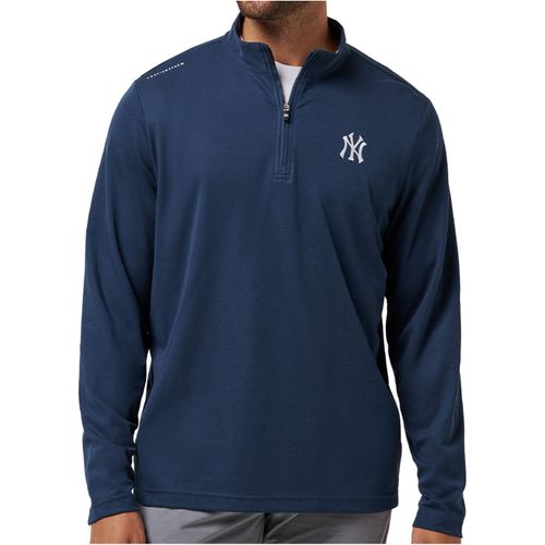 TravisMathew Men's Time To Tailgate 1/4 Zip Pullover - New York Yankees