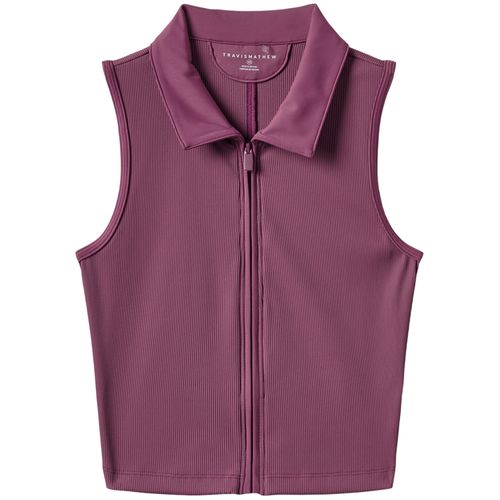 TravisMathew Women's Midline Moveknit Sleeveless Full Zip Polo