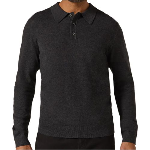 7DIAMONDS Men's Belford Long Sleeve Sweater Polo