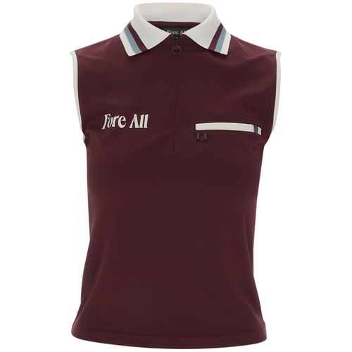Fore All Women's Annie Sleeveless 1/4 Zip Polo