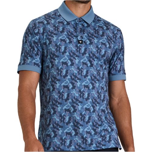 Bad Birdie Men's Topographic Triumph Ridge Polo