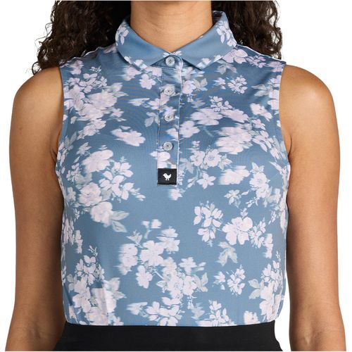 Bad Birdie Women's Stormy Petal Performance Sleeveless Polo