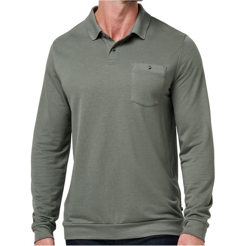 TravisMathew Men's December First Long Sleeve Polo