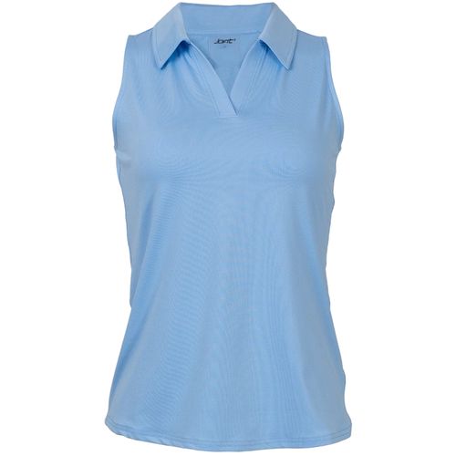 JoFit Women's Johnny Collar Cutaway Sleeveless Polo