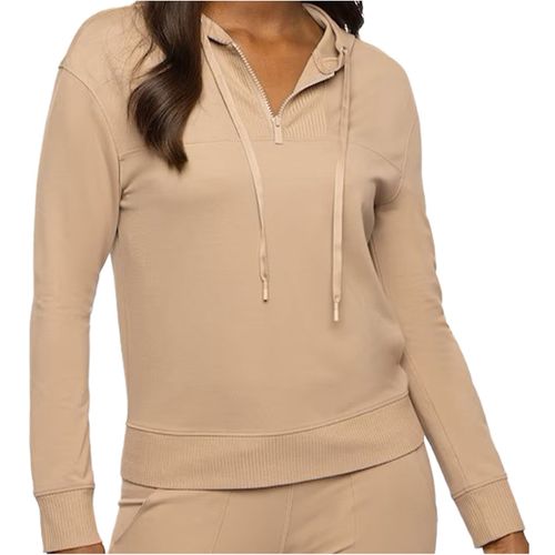 TravisMathew Women's Horizon Line 1/4 Zip Ponte Hoodie