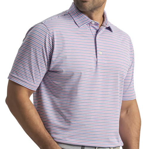 FootJoy Men's Heather Stripe Pique Polo