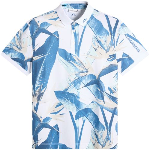 J.Lindeberg Men's Tour Tech Print Polo