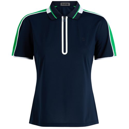 G/FORE Women's Contrast Panel Tech Pique Polo