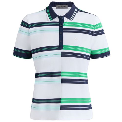 G/FORE Women's Engineered Stripe Tech Pique Polo
