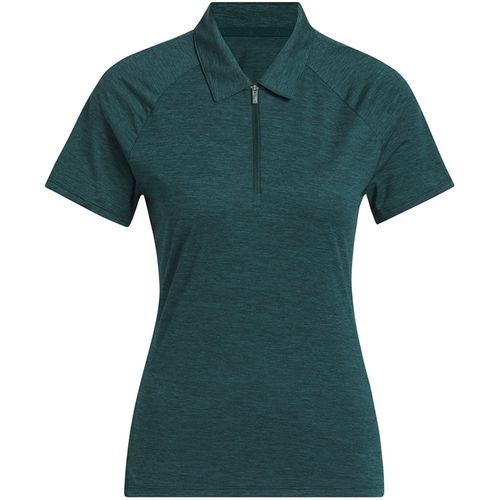 adidas Women's Ultimate365 Heathered Twistknit 1/4 Zip Polo