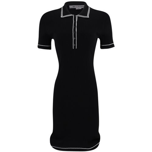 G/FORE Women's Ribbed Merino Wool Blend Polo Dress