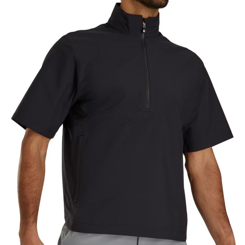 FootJoy Men's HydroLite X Short Sleeve 1/2 Zip Rain Shirt