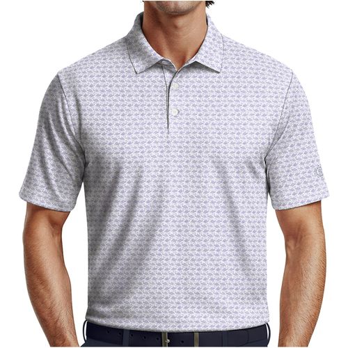 Ben Hogan Men's Textured Flamingo Print Polo