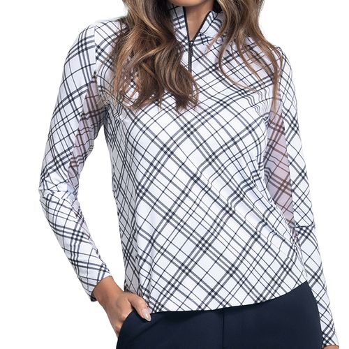 IBKUL Women's Tony Long Sleeve Mock Neck Top