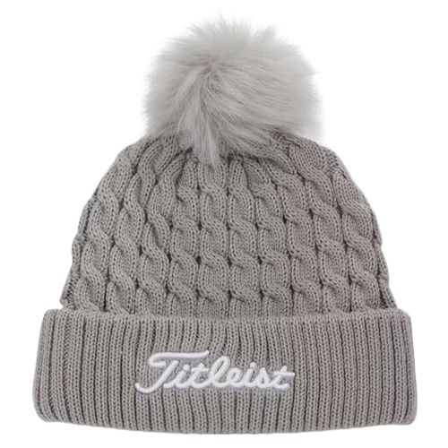 Titleist Men's Cable Knit Pom Pom Beanie