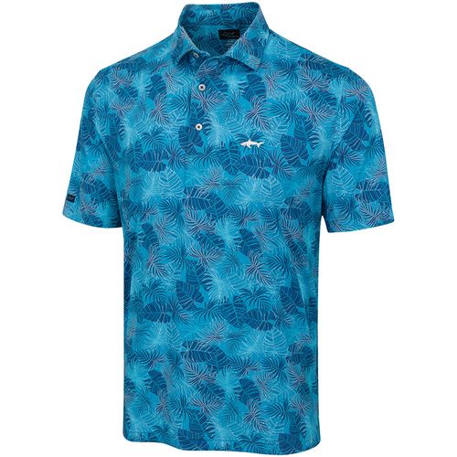 Greg Norman Men's ML75 Palm Leaf Canopy Mesh Polo