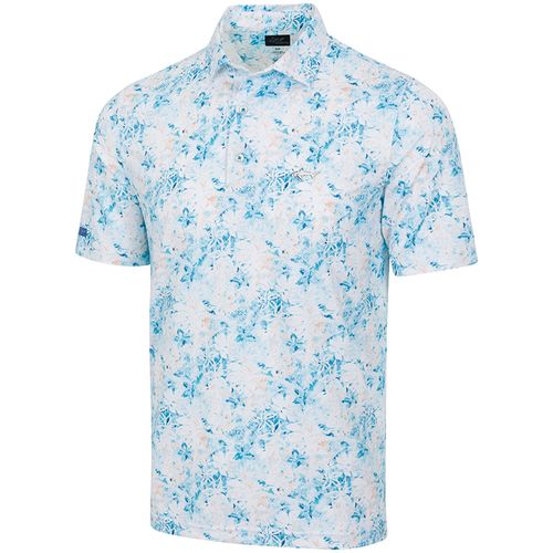Greg Norman Men's ML75 Tropical Tranquility Mesh Polo