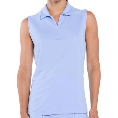 Ben Hogan Women's Mesh Ventilation Sleeveless 1/4 Zip Polo