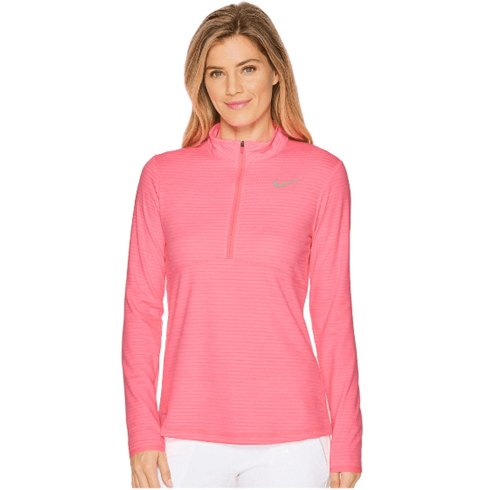 half zip pullover women's nike