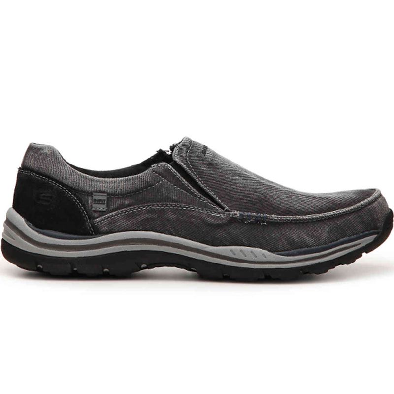 men's skechers canvas slip on shoes