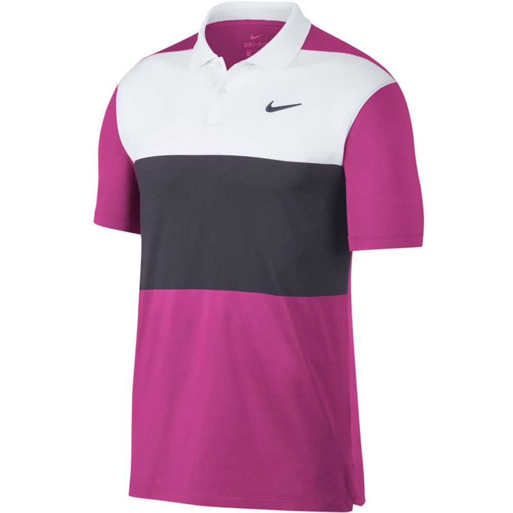 nike men's vapor color block golf polo