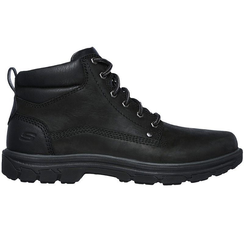 skechers mens black boots