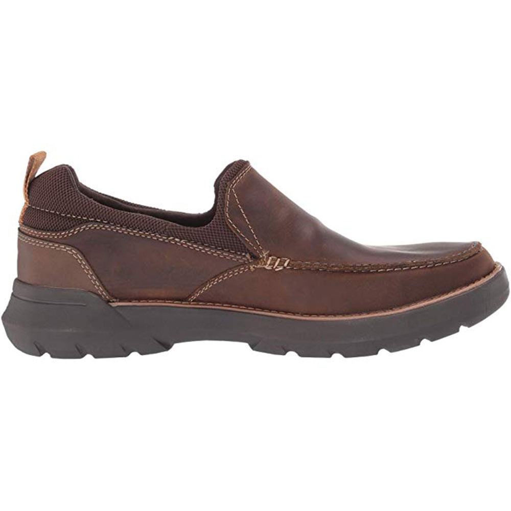 skechers leather slip on casual shoes