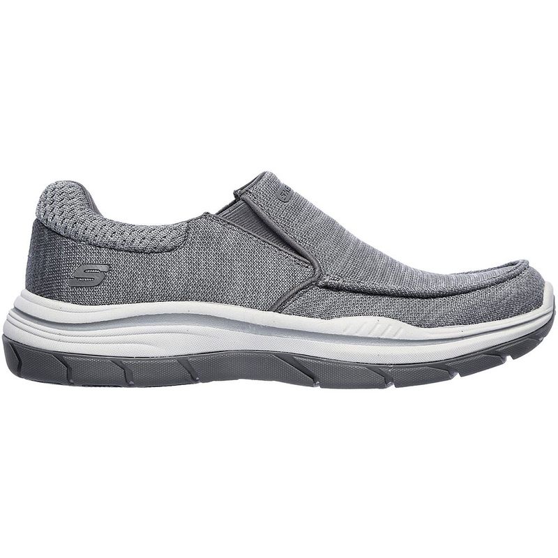 skechers mens black casual shoes