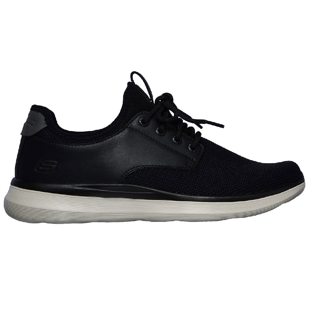 skechers black casual shoes
