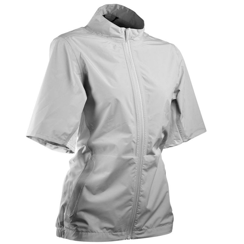 women's short sleeve golf rain jacket