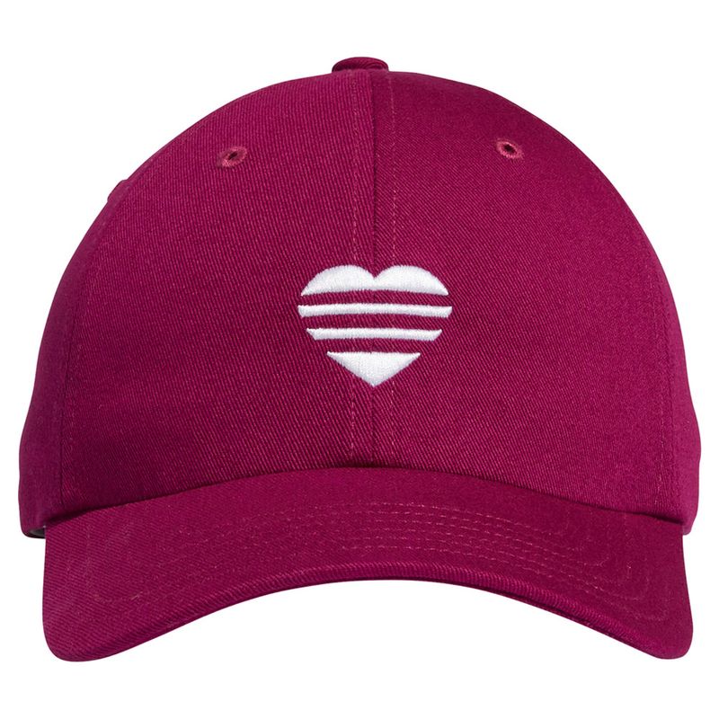 adidas women's 2020 3 stripe heart golf hat