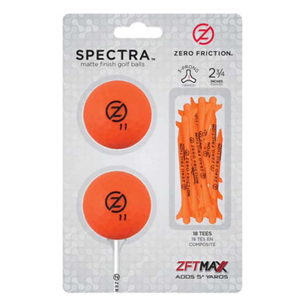 Zero Friction Spectra 2 Ball-Tee Pack - Worldwide Golf Shops