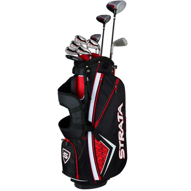 Precise Top Line Men's Right Handed M5 Golf Club Set Black/Red