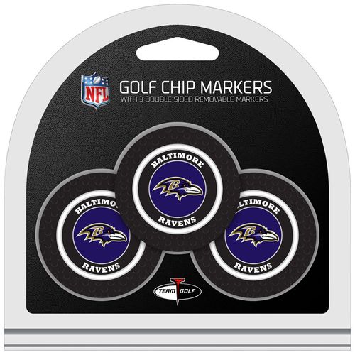 Team Golf NFL Poker Chip Ball Marker Set - 3 Pack