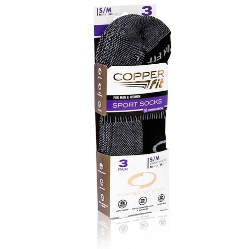 Copper Fit Sport Socks - 3 Pack