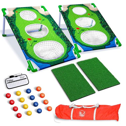 GoSports BattleChip Backyard Golf Cornhole Game