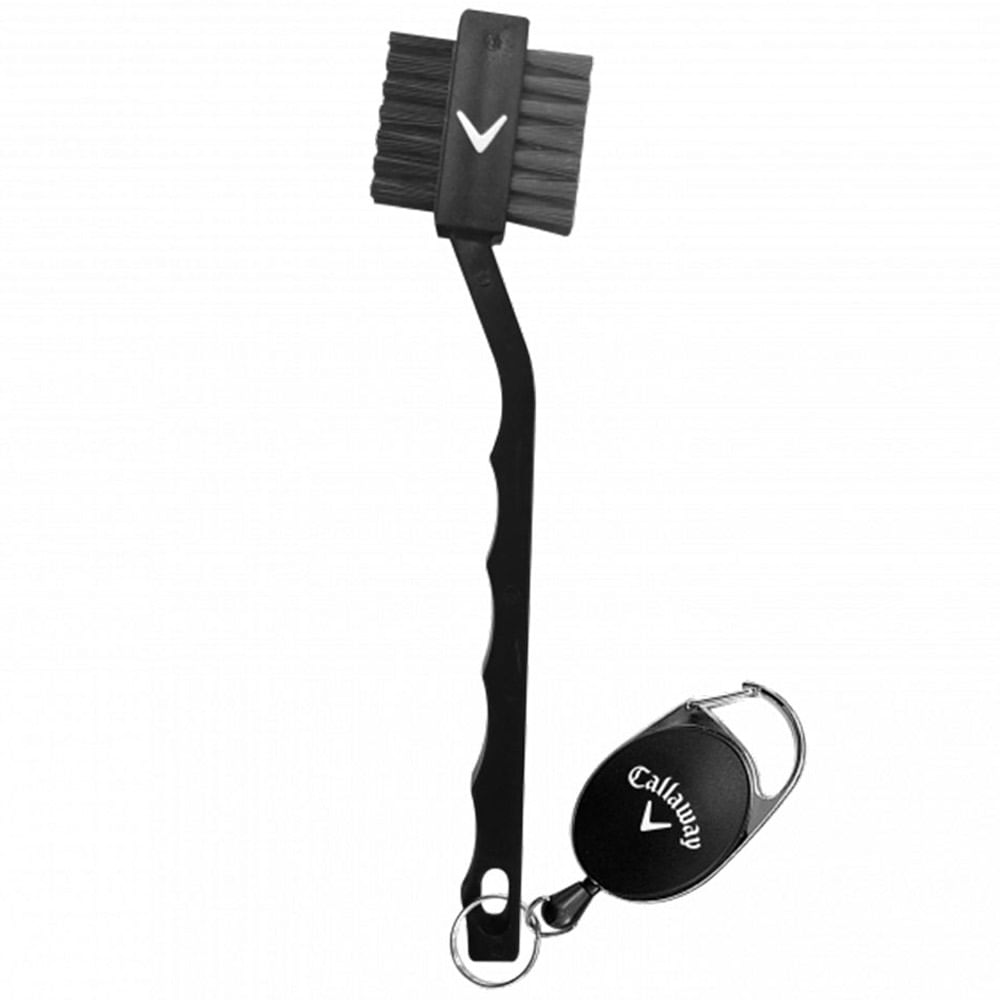 Mega Dual Bristle Golf Club Brush Black