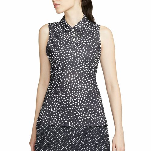 Nike Women's Dri-FIT Victory Sleeveless Animal Print Golf Polo