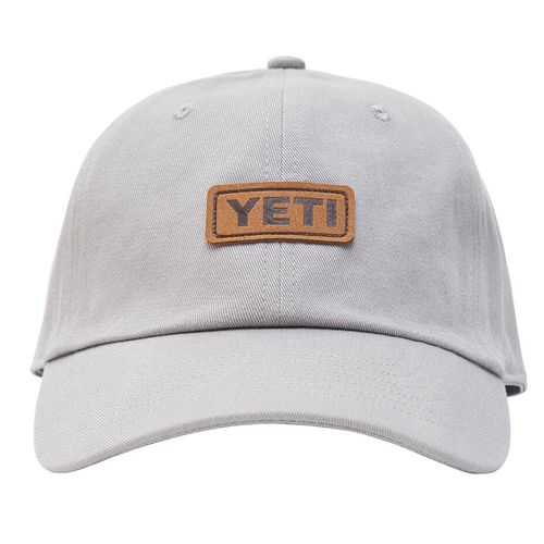 YETI Badge Logo Leather Soft Crown Hat