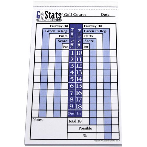 ProActive Sports G* Stats Refill Pad Book