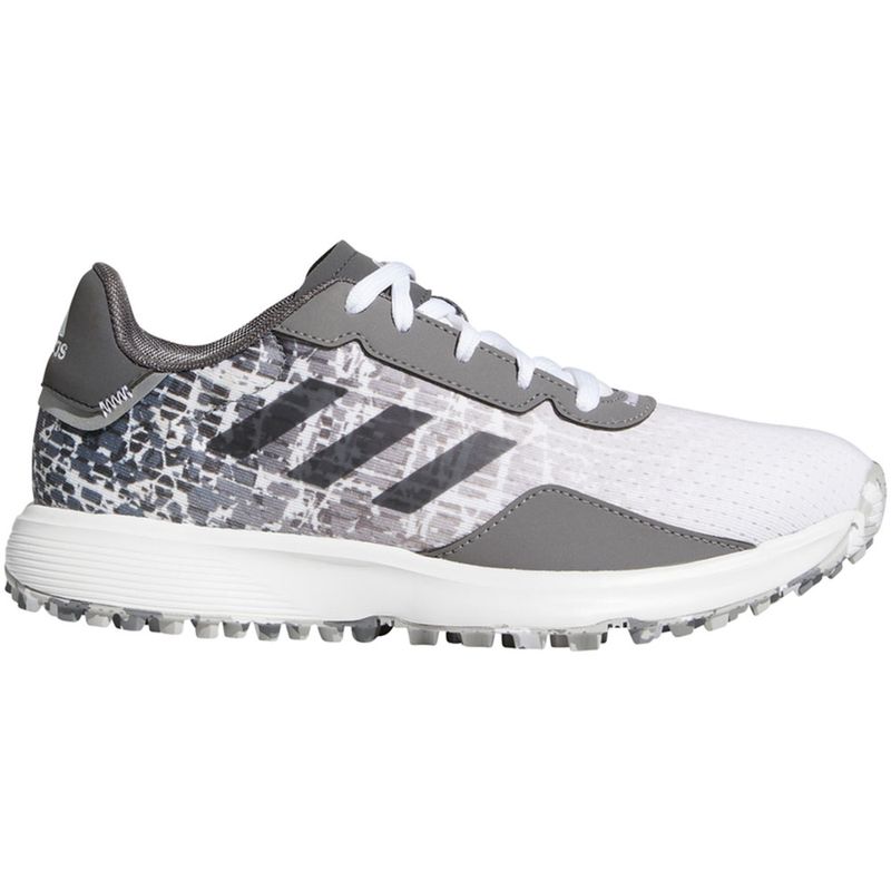 Kids Adidas S2G Spikeless Golf Shoes 4 White Grey