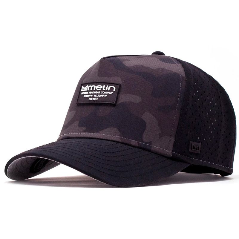 Melin Hydro Odyssey Brick (Black Camo) Classic Hat