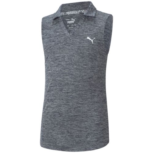 PUMA Girls' Heather Polo Shirt