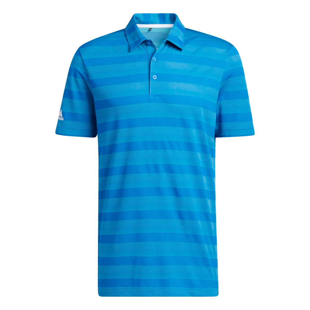 Adidas striped hot sale golf shirts