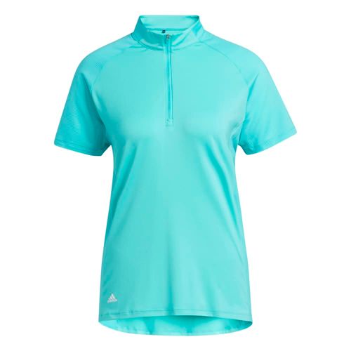 adidas Women's 1/4 Zip Mock Neck Polo