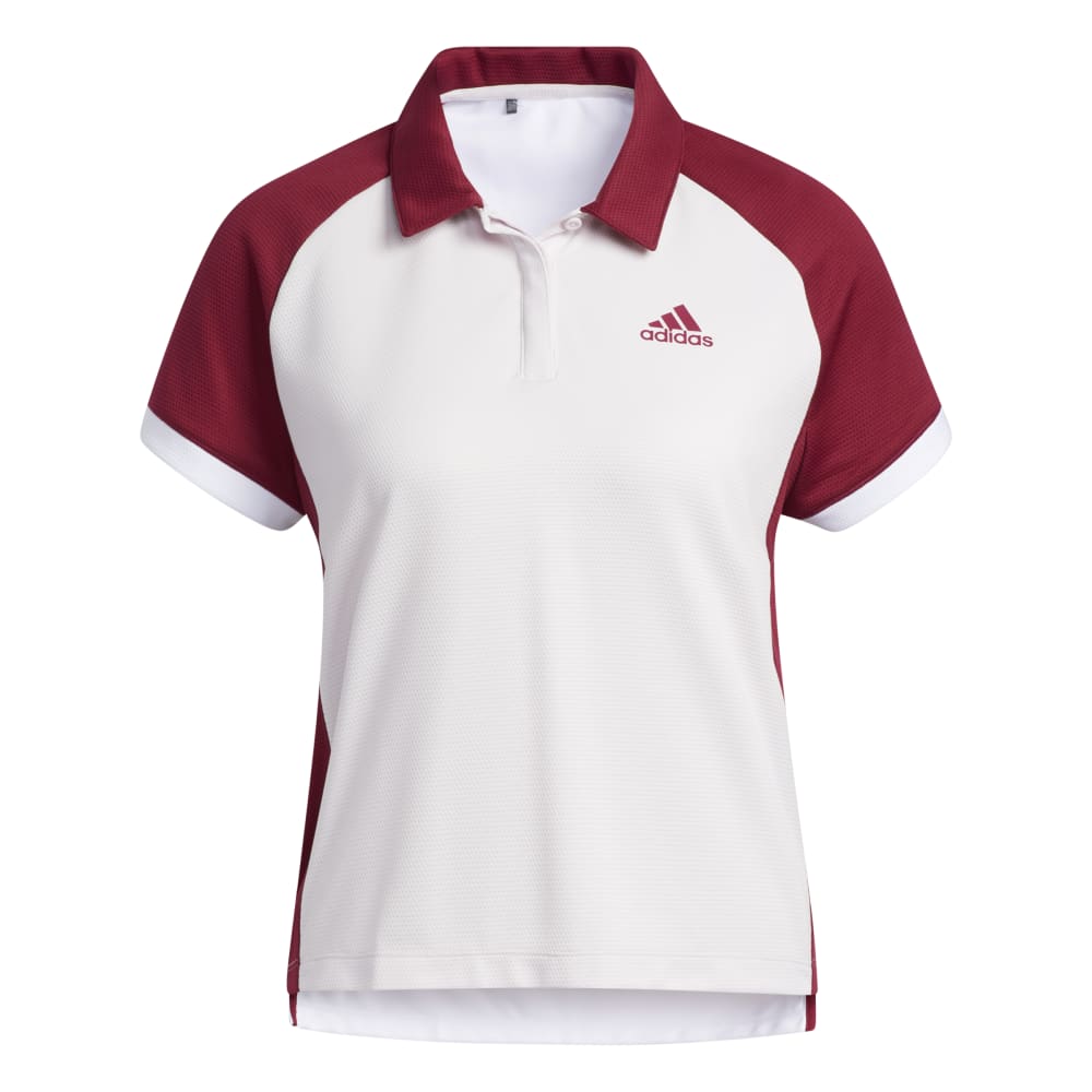 Adidas Women s Color Block Polo 4049783 Small Almost Pink