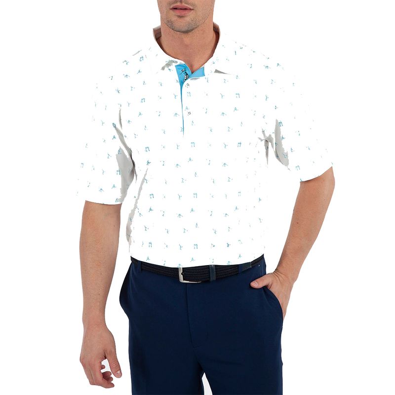 Bobby Jones Men s Performance Golfman Print Jersey Polo Worldwide Golf Shops