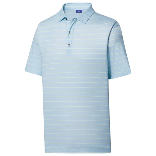 FootJoy Men's Athletic Fit Open Stripe Jersey Self Collar Polo
