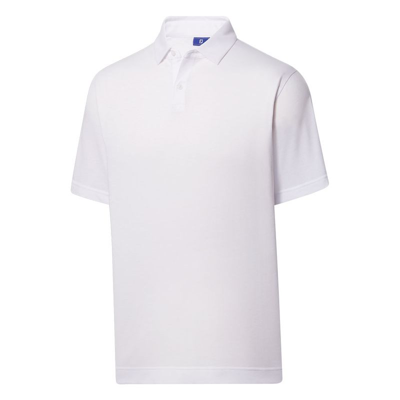 FootJoy Men's Athletic Fit Solid Jersey Self Collar Polo - Worldwide ...