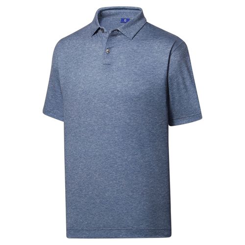 FootJoy Men's Athletic Fit Solid Jersey Self Collar Polo